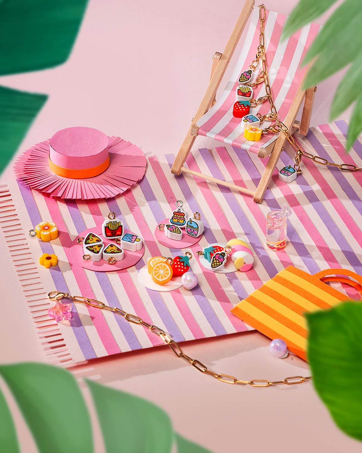 Deinduser Charm Bracelet Making Kit for Girls Just Clasp Birthday Gifts for Girls Toys Crafts for Teen Girls Ages 5 6 7 8 12 Jewelry Making