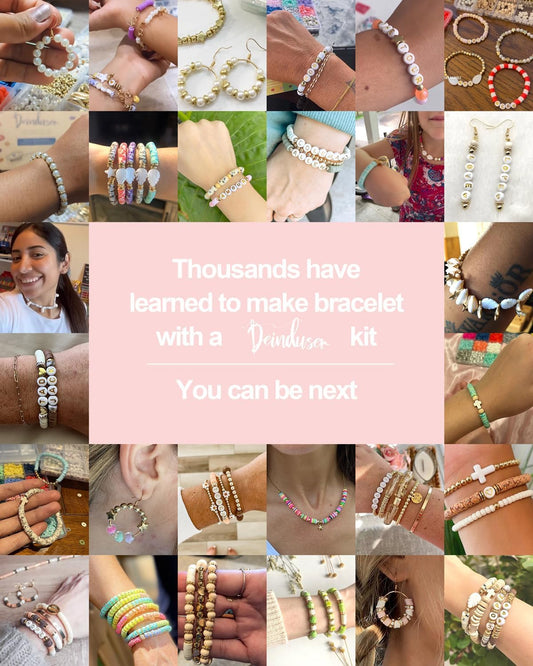 Deinduser 6000 Pcs Bracelet Making Kit for Beginner, Clay Beads for Preppy, Bracelets, Beads for Jewelry Making, Jewelry Making Kit, Teen Girl Gifts Trendy Stuff
